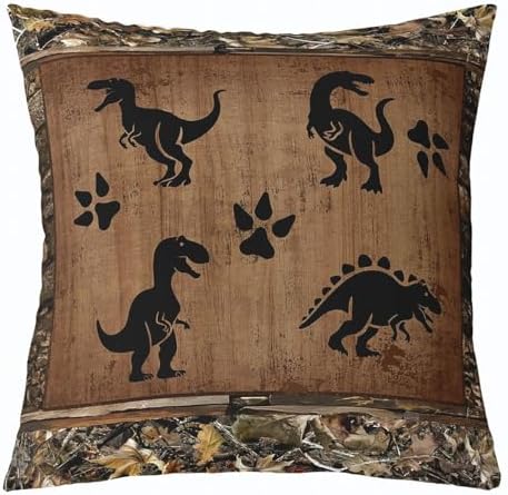 Feelyou Bear Deer Throw Pillow Covers Soft 16" x 16" - Image 2
