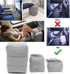 Inflatable Foot Rest for Air Travel - Airplane Foot Rest Inflatable Travel Pillow Toddler Airplane Bed Adjustable Height Leg Pillow Inflatable Travel Foot Rest Pillow - Image 7