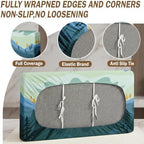 Britimes RV Dinette Cushion Covers Set, 6 Pack, for Camper, Mountain Forest - Image 5
