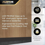 2 Pack – 42'' Premium Aluminum Door Sweep with Nylon Brush, Seals Gaps Up to 5/8", Dark Bronze Anodized Aluminum Door Sweep, UL Fire-Certified, and Built for Long-Term Performance, JS-NB161 - Image 5