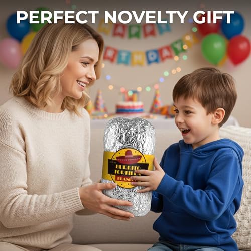 Zulay Kitchen Giant Double Sided Tortilla Blanket with Tinfoil Packaging - Novelty Blanket for Adults & Kids - Soft Flannel Round Tortilla Blanket for Indoors, Outdoors, Home 285 GSM - 71 Inches - Image 2