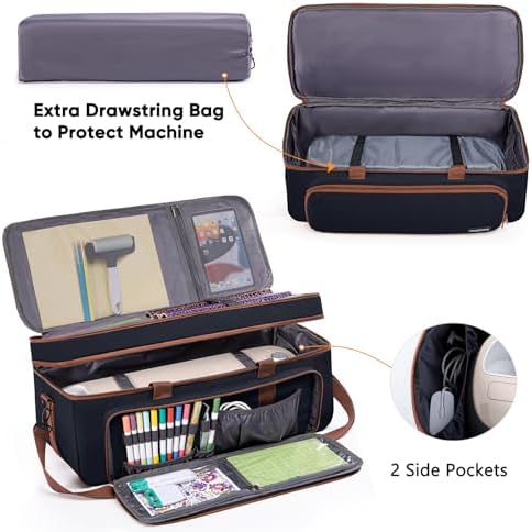 Double Layer Carrying Case with Cutting Mat Pocket & Accessories Storage - Image 5