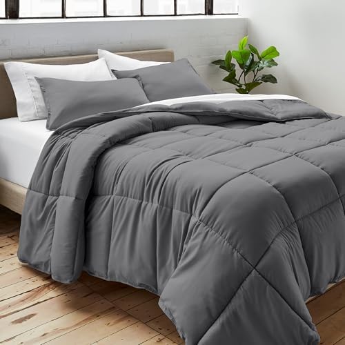 Bare Home Duvet Insert Comforter (Twin/Twin XL, Grey) - Image 2