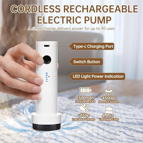 Travel Vacuum Bags for Clothing with Rechargeable Electric Pump - Portable Space Saver Bags for Travel & Home - Vacuum Compression Packing Seal for Clothes, Blankets, Seasonal Storage 12 Combo Set - Image 2