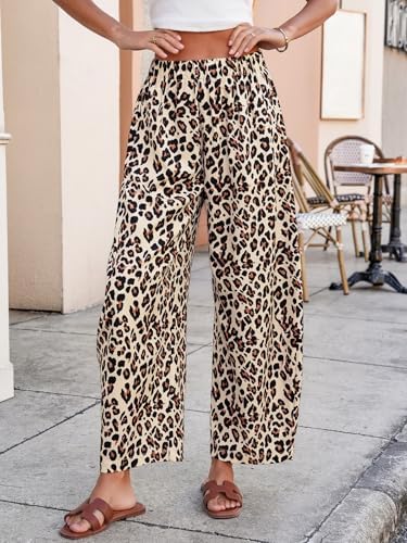Tankaneo Womens Wide Leg Palazzo Pants Barrel Baggy Trousers with Pockets - Image 3