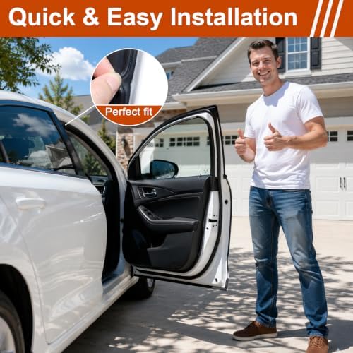 alophoty Car Door Seal Strip, 53.8 Ft, Double Layer 5-Hole, 0.59" × 0.47" - Image 6