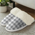 Cotton Slippers With Fluffy Edges House Slippers Non‑Slip Sole - Image 3