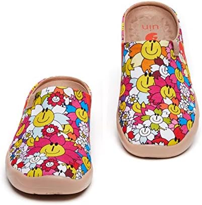 UIN Slipper Woman Travel Art Painted Shoes Wide Toe Casual Home Slip On Mules Malaga - Image 4