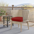 idee-home Outdoor Chair Cushions Set of 4, 19" x 19" D-Shaped - Image 5