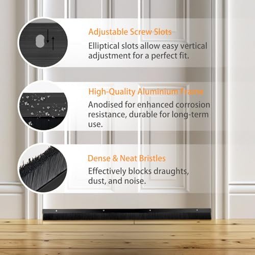 10 Pack Retsun Door Brush Sweep, 1-1/2in W x 39.3in L, 32.8ft Total - Image 5