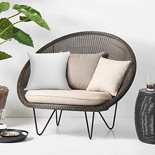 20 x 20 Outdoor Throw Pillow Inserts Set of 2 Waterproof Square Premium Decorative Couch Pillow Stuffers Form Large White Sofa Cushions Indoor - Image 6