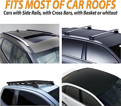 Zone Tech 21 Cubic Feet Car Rooftop Cargo Bag Carrier Soft Shell Waterproof Protective Tear and Dust Resistant Includes 6 Hooks, Anti Slip Mat, Bonus Safety Luggage Lock - Image 6