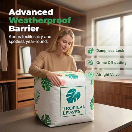 2026 New No‑Pump Vacuum Storage Bags, Large Cube Vacuum Seal Bags, Large Storage Compression Bags, Heavy-Duty Press & Seal For Clothes Press & seal, Perfect for bulky bedding (1) - Image 5