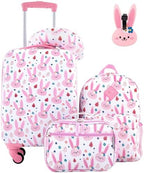 Travelers Club 5 Piece Kids' Luggage Set, Bunny by TravelersClub