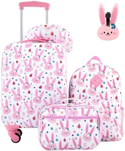 Travelers Club 5 Piece Kids' Luggage Set, Bunny by TravelersClub