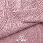 Love's cabin Quilts for Queen Bedspreads, 7 Pieces Bed in a Bag, Pink - Image 7