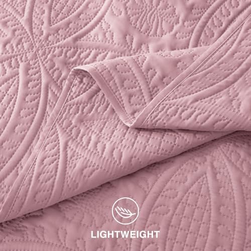 Love's cabin Quilts for Queen Bedspreads, 7 Pieces Bed in a Bag, Pink - Image 7