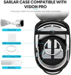 sarlar Carrying Case for Meta Quest 3S/Quest 3/Quest 2 VR Headset, Controller, Original Head Strap, Carbon Fiber Hard Shell Pouch with Lightweight Portable Protection for Travel Storage - Image 3