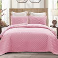 Exclusivo Mezcla Reversible King Size Quilt Bedding Set, Bright Pink by ExclusivoMezcla