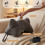 AceOrbit Dog Bone Neck Pillow Travel with Removable Cover,Gray - Image 4