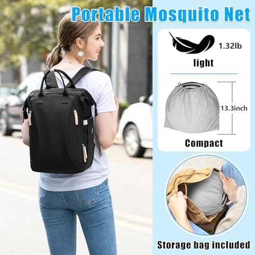 2 Pcs 78 * 41 * 31 Inch Extra Large Pop Up Mosquito Net, Portable Mesh Tent - Image 4