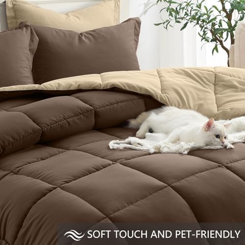Homelike Moment Queen Comforter Set 3 Piece, Lightweight Soft Bed Sets - Image 4