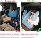 Kids Travel Pillow for Car Seat with Hand Muff, Cartoon Neck & Headrest Seat Belt Pillow for Car Road Trips Long-Distance Travel Sleeping Pillow for Adults and Children, Pink - Image 2