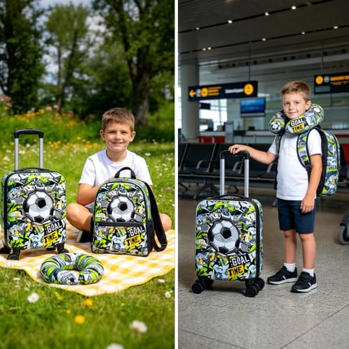 16’’ Kid’s Luggage Set with Spinner Wheels, Hardside with Suitcases,6 Piece - Image 7
