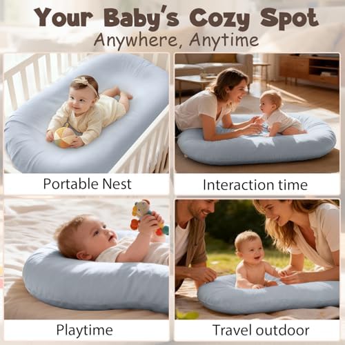 Infant Support Cushion 0-24 Months, Extra Large Baby Lounger - Image 6