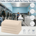 CULVE Bulk Queen Microfiber Flat Sheets Only, 6 Pack (90x102,Beige) - Image 4