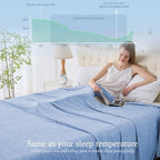 Cooling Blanket King Size, 90"x108" Cooling Blankets for Hot Sleepers, Cold Blanket Thin Lightweight Breathable Soft for Couch Bed, Lightweight Blanket Keep Cool for Night Sweats - Image 3