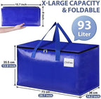 StorageRight Moving Bags, Moving Boxes, 93L 10-Pack Sotrage Bags, 4 Colors - Image 2