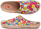 UIN Slipper Woman Travel Art Painted Shoes Wide Toe Casual Home Slip On Mules Malaga - Image 3