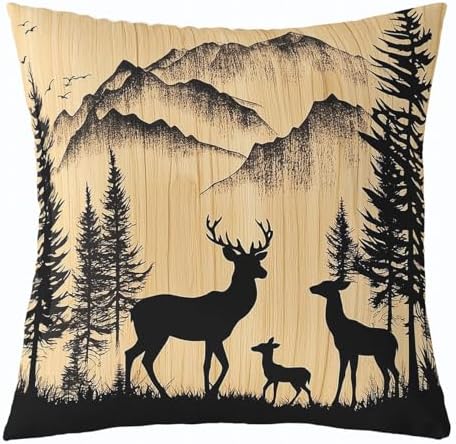 Feelyou Vintage Bear Throw Pillow Covers Reversible Decorative - Image 4