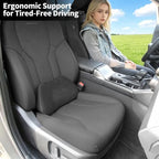Lumbar Support Pillow for Car Lower Back Cushion, Black, 2 Packs - Image 5