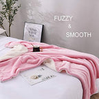 NANPIPER Fleece Blanket Reversible Sherpa Flannel Throw Blanket Super Soft Fuzzy Plush Microfiber for Bed/Couch (60"x80",Pink) - Image 6