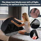 Blackout Bed Tent for Adults - Light-Blocking Privacy Shade for Sleep - Image 3