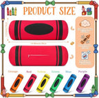 SiliFine 6pcs Crayon School Pillow 15x5.5 Back to School Reading Corner - Image 2