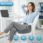 BlissTrends Extra Thick Seat Cushion for Office Chair & Car Seat, LightGrey - Image 4
