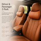 Memory Foam Car Headrest Neck Pillow-2 Pack，Orange - Image 5