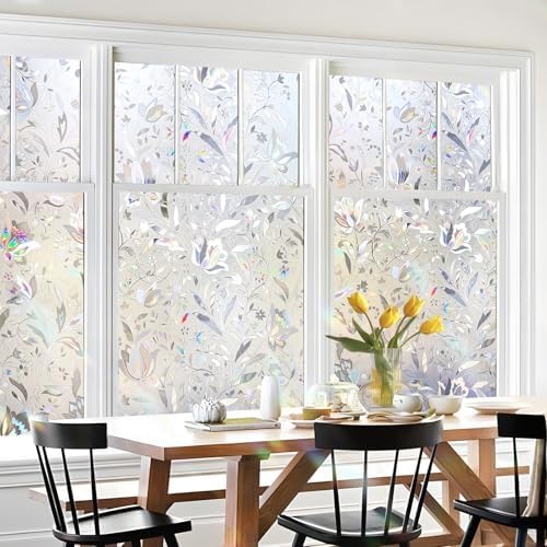 HIDBEA Window Privacy Film, 3D Stained Glass Static Cling 35.4 in x 78.7 in - Image 6