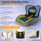 Allaboutsla Car Seat Cushion with Lumbar Support Pillow, Car Back Support - Image 3