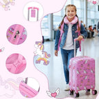 16’’ Kid’s Luggage Set with Spinner Wheels, Hardside with Suitcases,6 Piece - Image 6