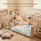Momcozy Baby Play Mat for Floor, 59"x71" Thickened Playpen Mat - Image 4