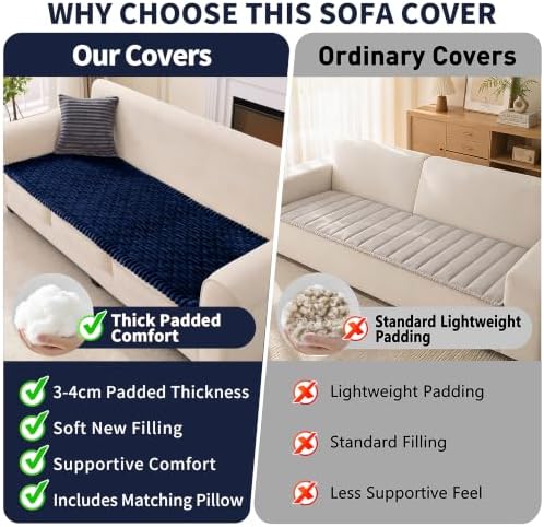 Couch Cover for Dogs, Non Slip Washable Sofa Protector for Pets - Image 6