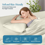 100% Pima Cotton Pillowcases – 800 Series, Ultra Soft & Cooling, Body Size 20"x54"(1PC), Set of 1 – Beige, Hotel Luxury Quality, Envelope Closure, Skin & Hair Friendly - Image 4