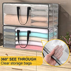 Heavy Duty Extra Large Clear Moving Bags with Strong Zipper Handles - Image 3