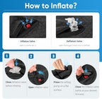 Inflatable Seat Cushion for Airplane Travel, Wheelchair & Office - Image 6
