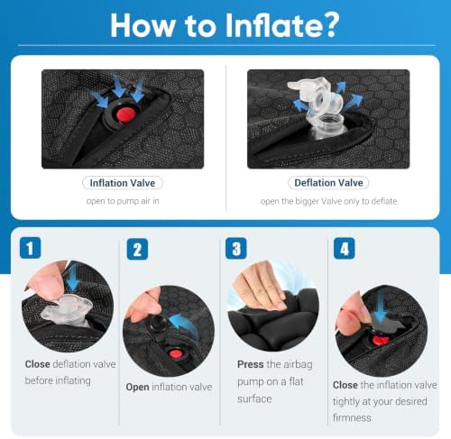 Inflatable Seat Cushion for Airplane Travel, Wheelchair & Office - Image 6