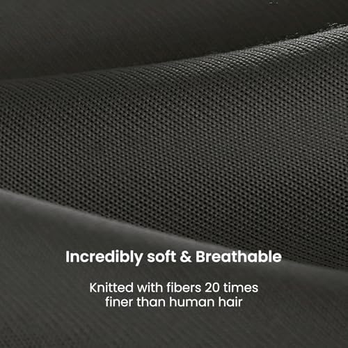 SLEEP ZONE Queen Size Comforter Set, Breathable Jersey Knit Soft Duvet Insert Set 3 Pieces Bedding Sets for Bedroom All Season, Black - Image 4